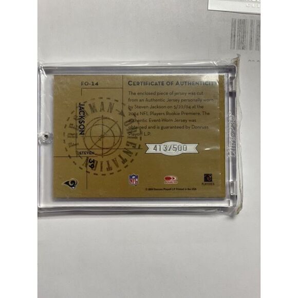 Stephen Jackson rookie orientation in good condition #FO-14  Authentic piece of - Picture 2 of 2